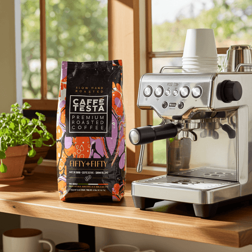 Caffè Testa FIFTY FIFTY Espresso Kaffeebohnen 1000g   50 % Arabica 50% Robusta